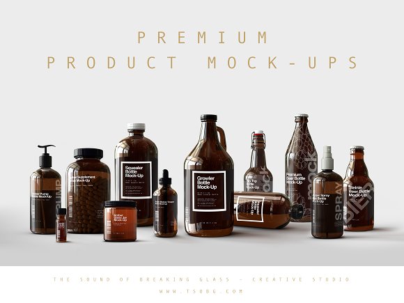 Download دانلود موکاپ شیشه دارو Apothecary Bottle Mock-Up 0144962 ...