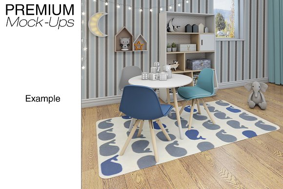 Kids Room Carpets - 4 Shapes