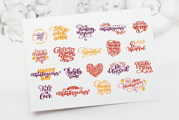 Happy Thanksgiving Vector Pack