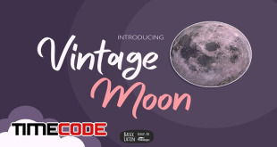 Vintage Moon Marker Font
