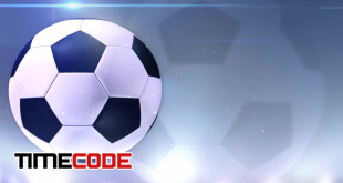 Blue Soccer Ball Background