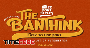 The Banthink - 3 Font Styles