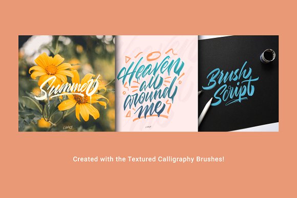 Textured Calligraphy Brushes