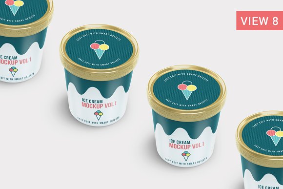 Download دانلود موکاپ لیوان بستنی Ice Cream Package Mockup 8672772 | تایم کد