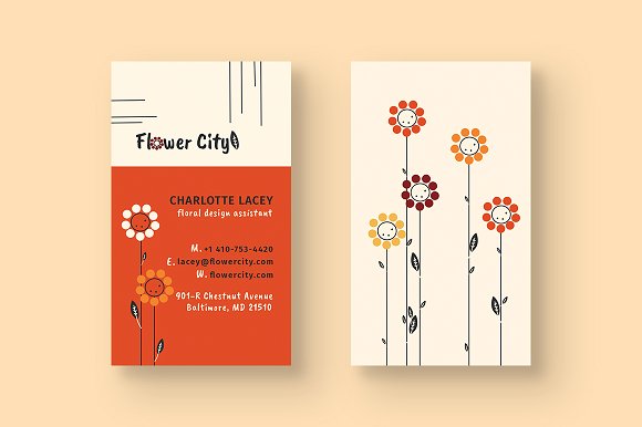 Flower Shop Business Card Templates