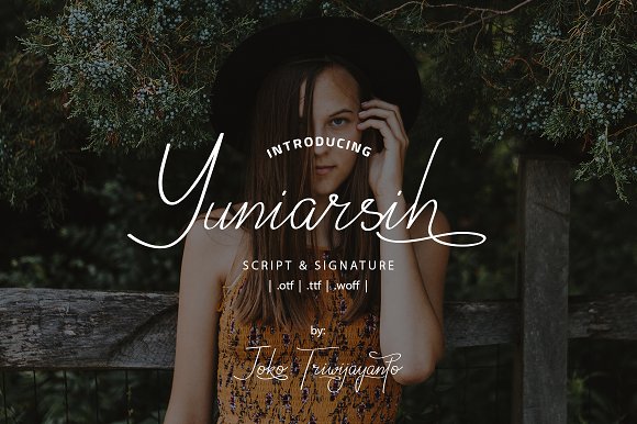 Yuniarsih // Luxury Signature Font