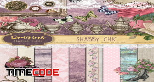 Shabby Chic Digital Scrapbooking Kit