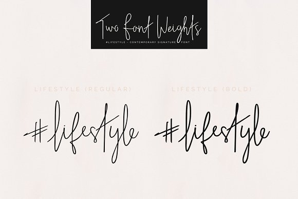 #lifestyle | SIGNATURE SCRIPT FONT