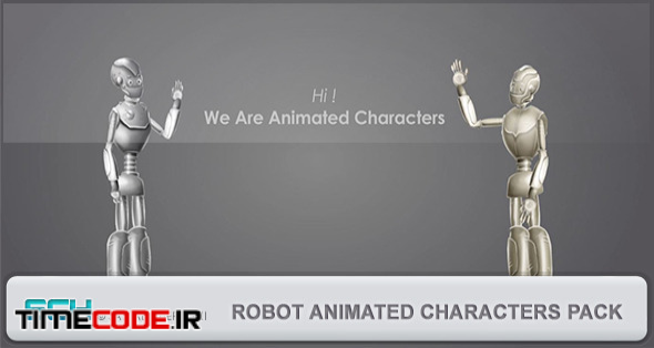  Robot Animated Characters Pack 