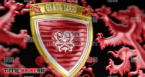 Glass Metal Reflect Logo After Effects Templates