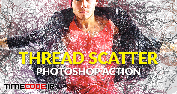  Thread Scatter Photoshop Action 