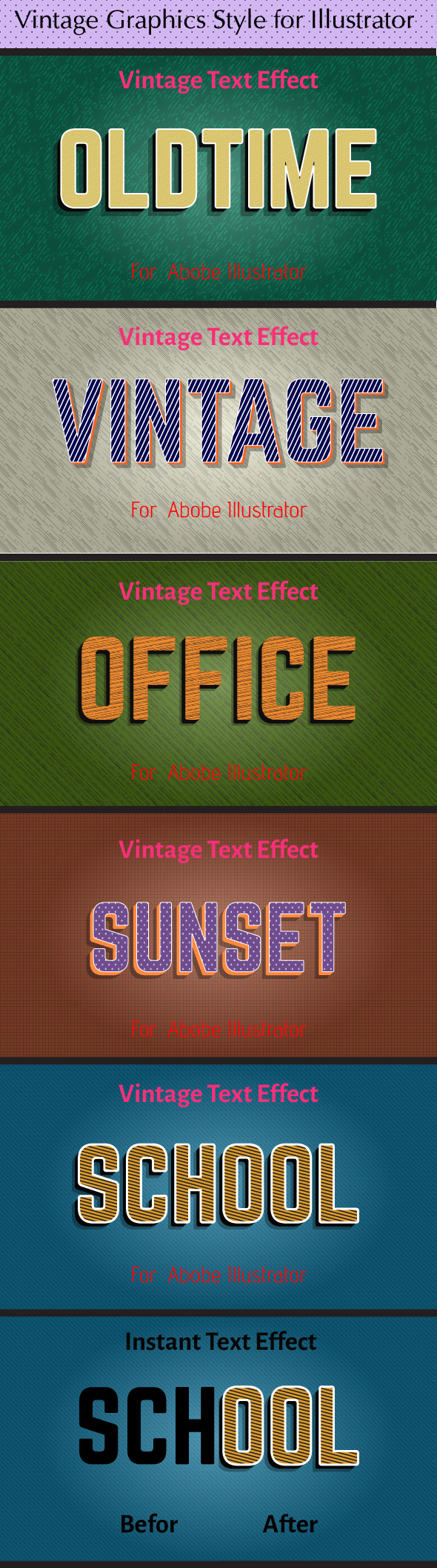  Vintage Graphics Style for Illustrator 