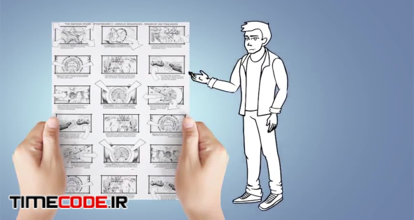 Male Character - Doodle Whiteboard Animation