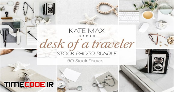 Desk of a Traveler Stock Photo Bundl