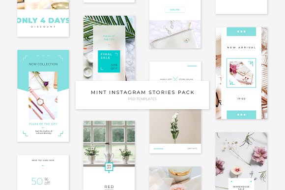 Mint Instagram Stories Pack