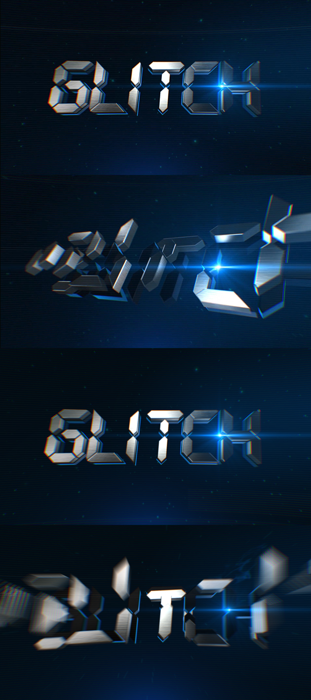  Glitch Logo Reveal 