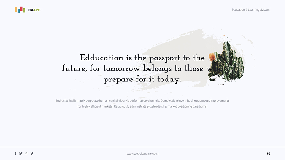  Eduline - Education & Multipurpose Template (Powerpoint) 