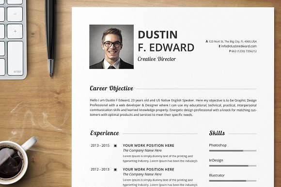 Premium Resume CV Template Set
