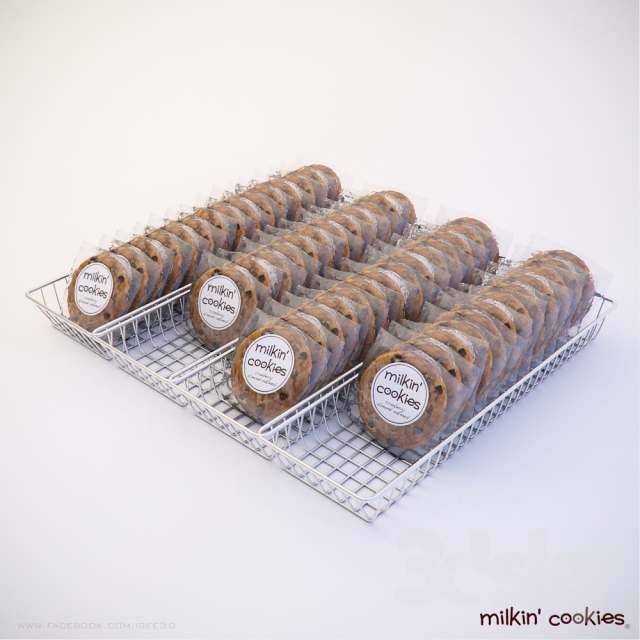 Milkin &#39;Cookies in basket