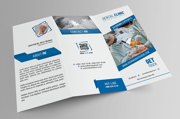 Dental Clinic Trifold Template