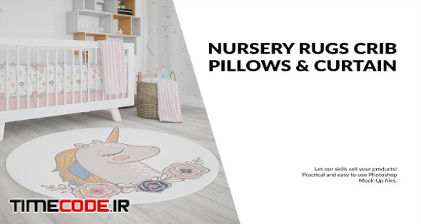 Nursery - 4 Rugs Pillows Curtain