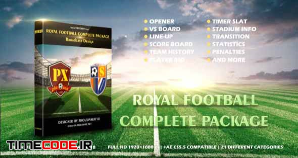  Royal Football Complete Package-Broadcast Design 