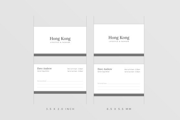 Hong Kong Business Card
