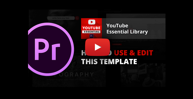  Youtube Essential Library | MOGRT for Premiere 