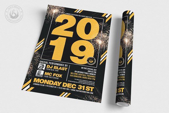 New Year Flyer Template V6