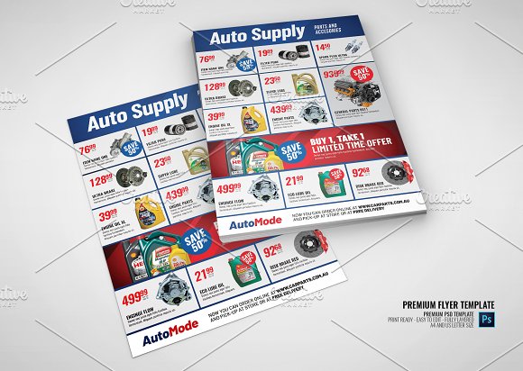 Auto Parts and Supply Flyer
