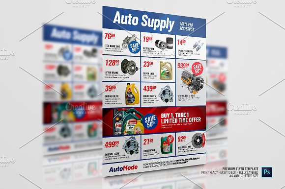 Auto Parts and Supply Flyer
