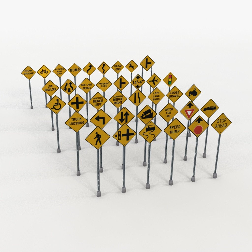 3D Model Collection Volume 4: Road Sign