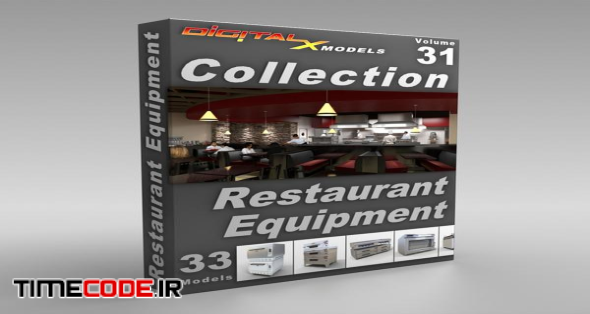 3D Model Collection Volume 31: Restaurant Equipment