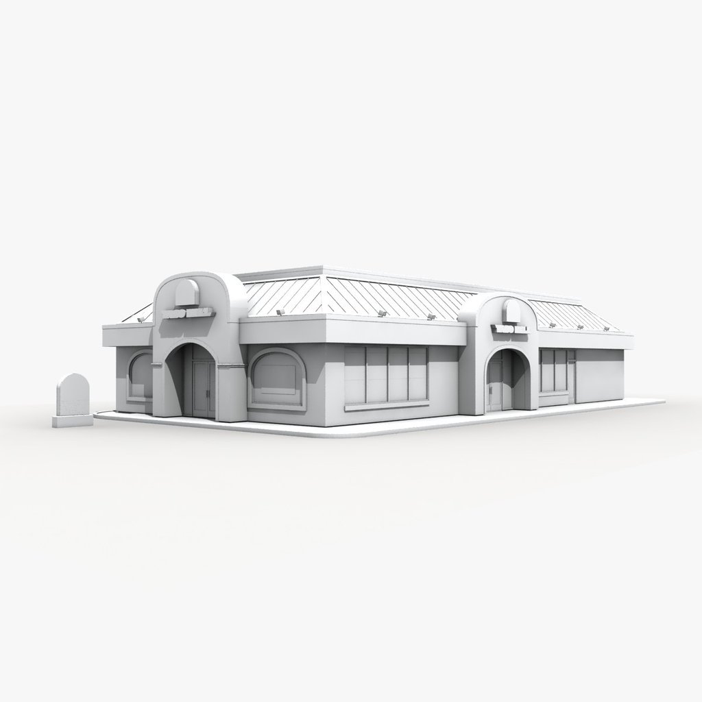 3D Model Collection Volume 36: Corner Shops 1
