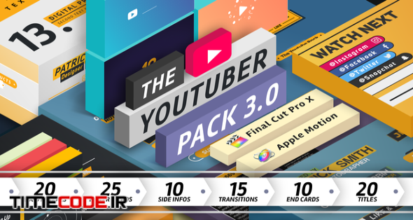  The YouTuber Pack 3.0 - Final Cut Pro X 