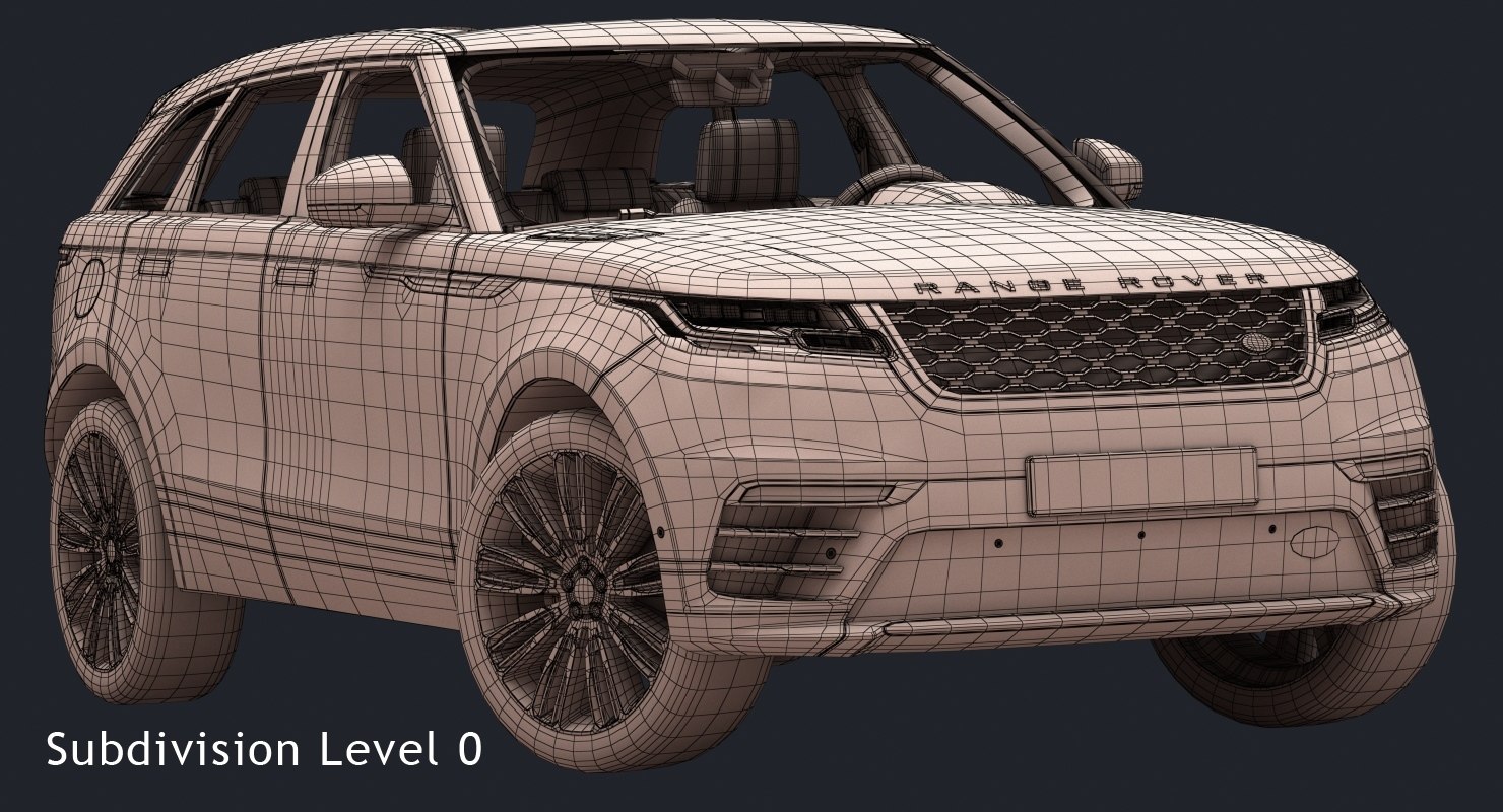 3D 2018 Land Rover Range Rover Velar model
