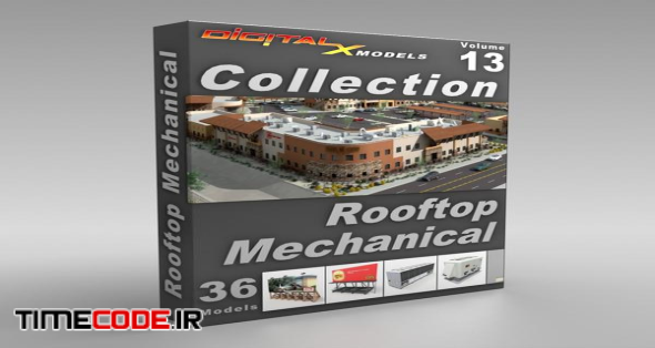 3D Model Collection Volume 13: Rooftop Mechanical