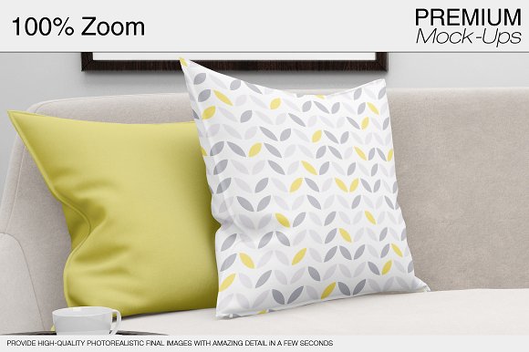Pillows & Curtains Set