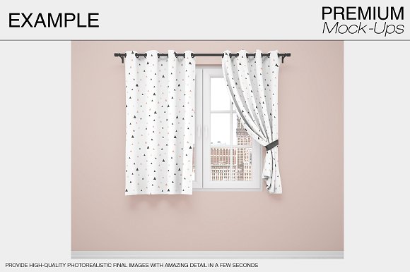 Curtains & Pillows Set