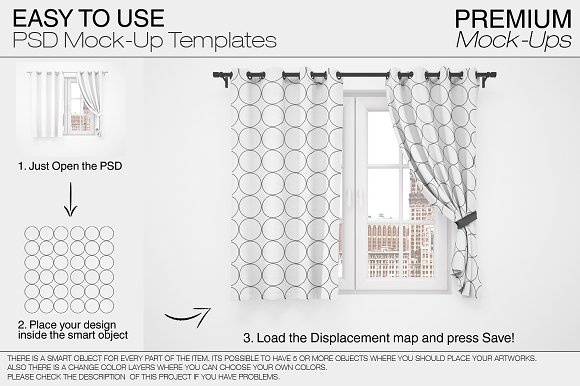 Curtains & Pillows Set