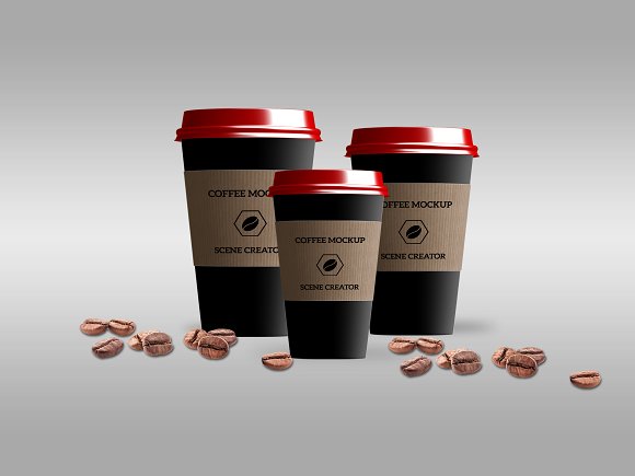 Download دانلود جعبه ابزار ساخت موکاپ قهوه Coffee Mockup Scene ...