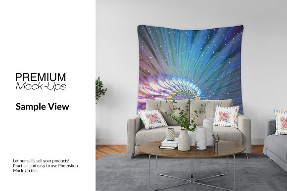 Tapestry in Living Room - Many Sizes