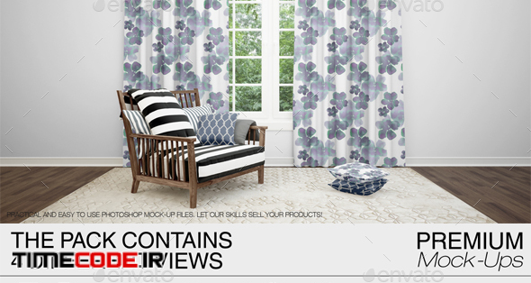  Curtains Mockup Pack 