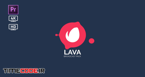  Lava Broadcast Package | Essential Graphics | Mogrt 