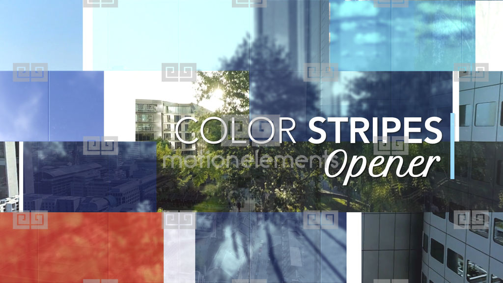 Color Stripes Opener Apple Motion and Final Cut Pro X Apple Motion Templates