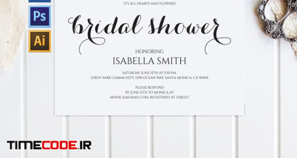 Bridal Shower Invitation Wpc 130