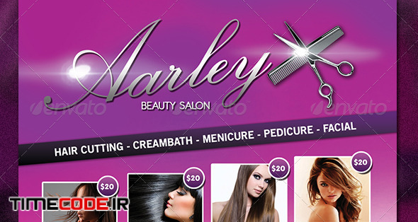  Salon Flyer + Business Card Vol.2 