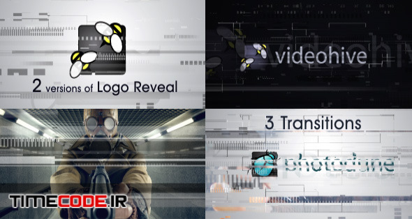  Glitch Logo and Transitions 