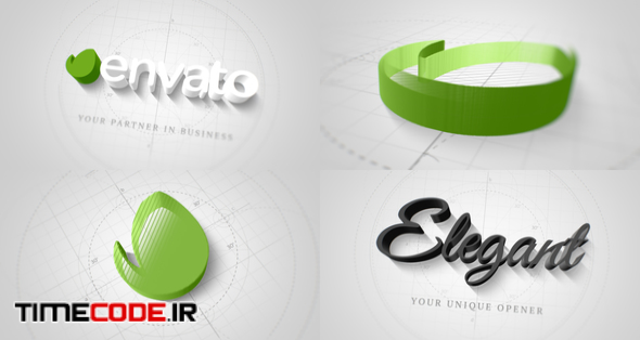  Technical Elegant Logo 3D Opener 