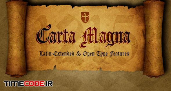 Carta Magna, gothic fonts